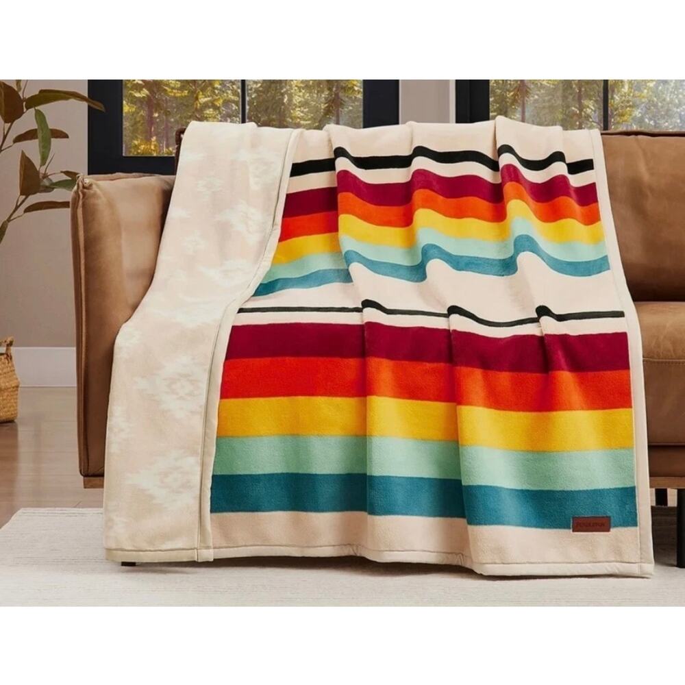 Pendleton Ultra-Soft Plush Throw Blanket — Mount Foraker (50″ × 70″) Brand New - Picture 4 of 8